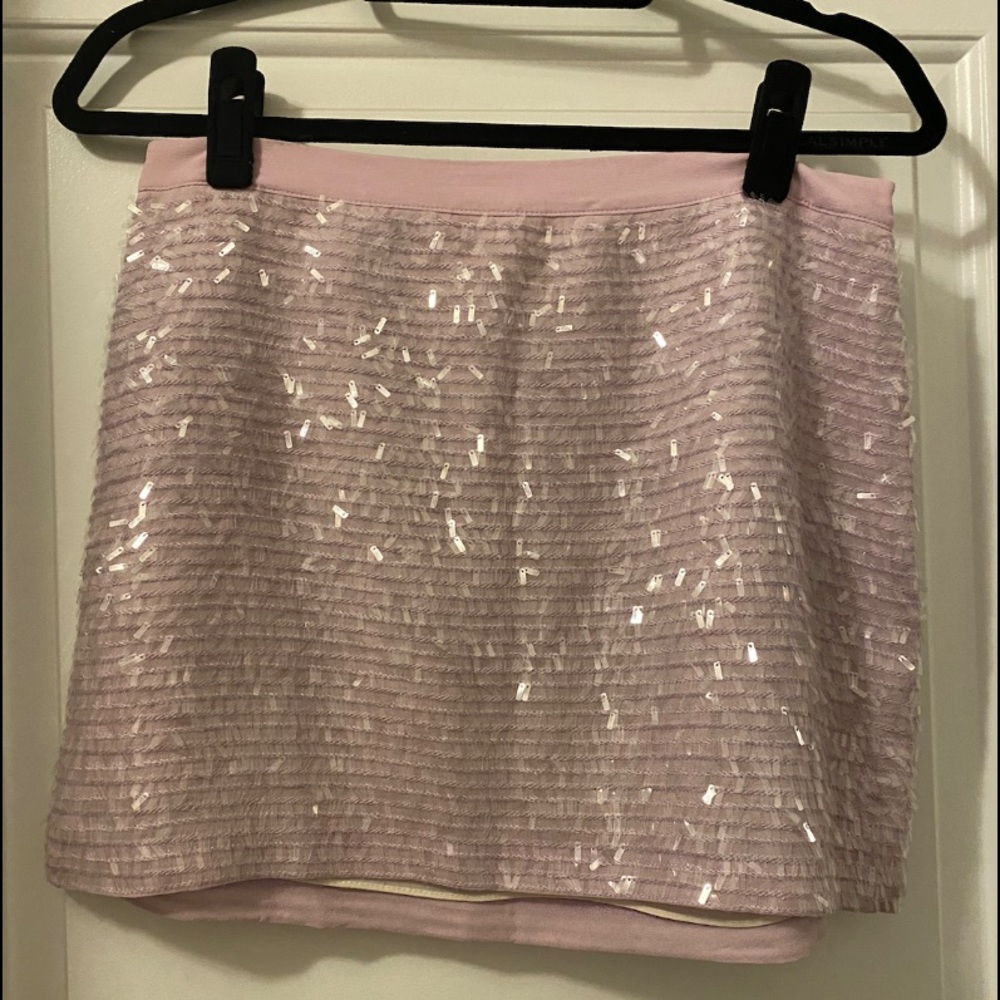 Club Monaco sequin mini skirt